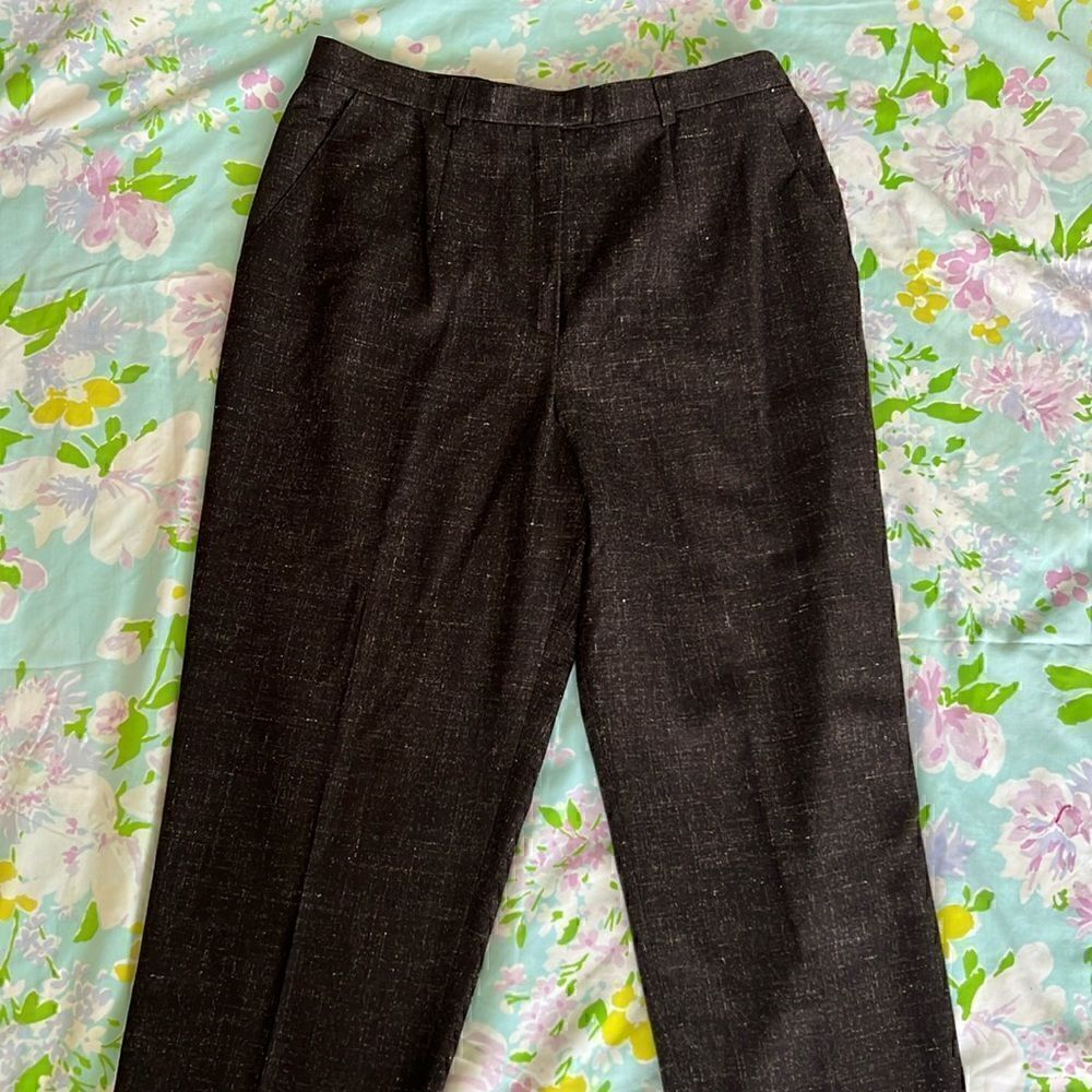 Vintage Escada Wool Pants Notched Ankles - 40 ALTERED
